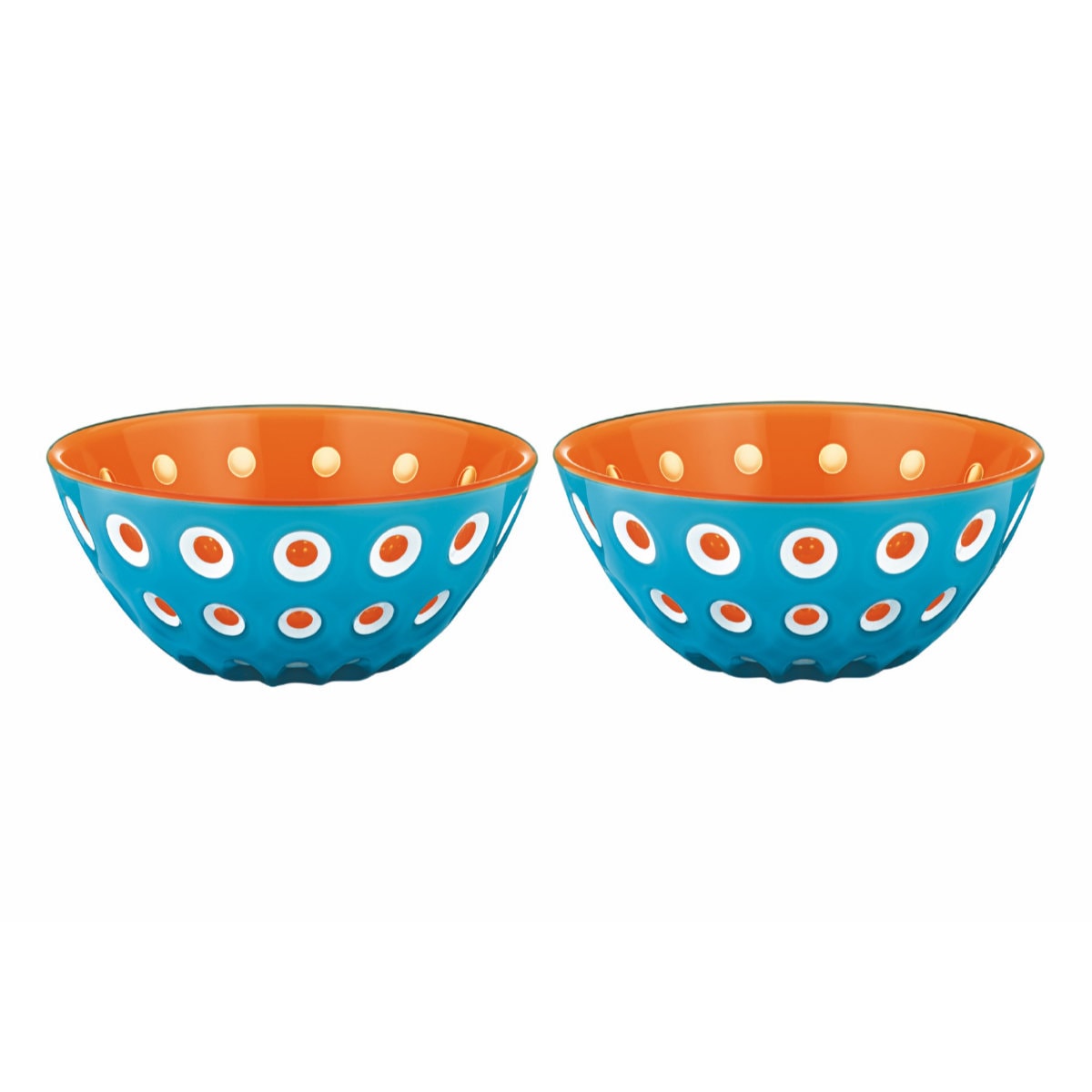 Lot de 2 bols Le Murrine Guzzini bleu ciel et orange 279412145