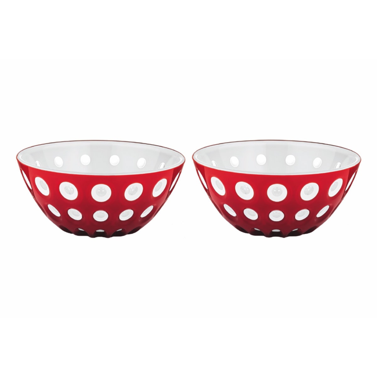 Lot de 2 bols Le Murrine Guzzini Blanc et Rouge 12 cm 279412147