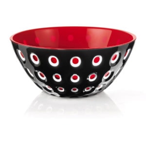 Saladier Le Murrine Guzzini noir et rouge 279425146