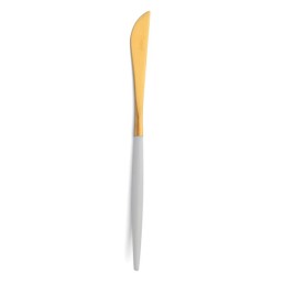 Couteau dessert blanc et doré Cutipol Goa