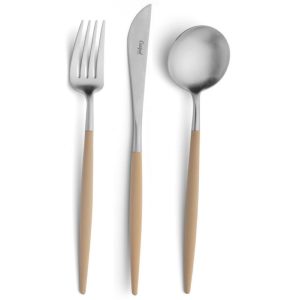 Ménagère 24 pièces Goa Cutipol ivoire et inox avec écrin