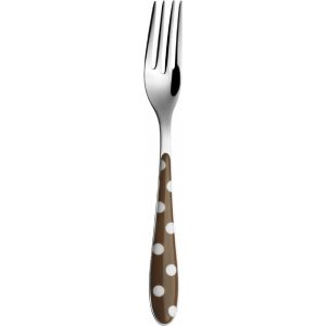 Fourchette de table Bugatti Pois Tabac 22 cm