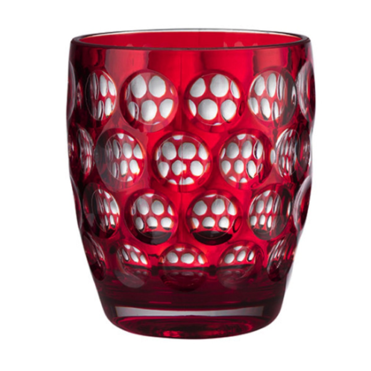 Lot de 6 verres rouges Lente Giusti