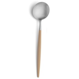 Grande cuillère à dessert Goa Cutipol ivoire et inox