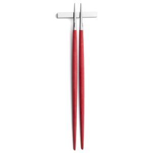 Baguettes Goa Cutipol rouge et inox 22 cm