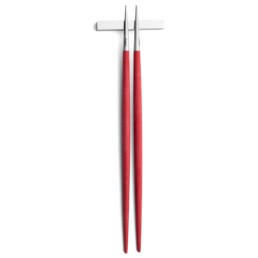 Baguettes Goa Cutipol rouge et inox 22 cm