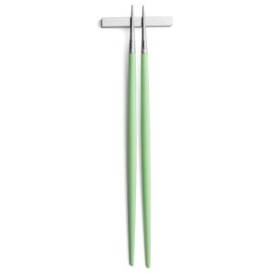 Baguettes Goa Cutipol vert céladon et inox 22 cm