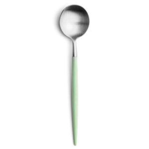 Cuillère à café Goa Cutipol vert céladon et inox 13 cm