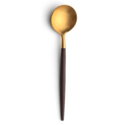 Cuillère à café Goa Cutipol marron et doré 13 cm