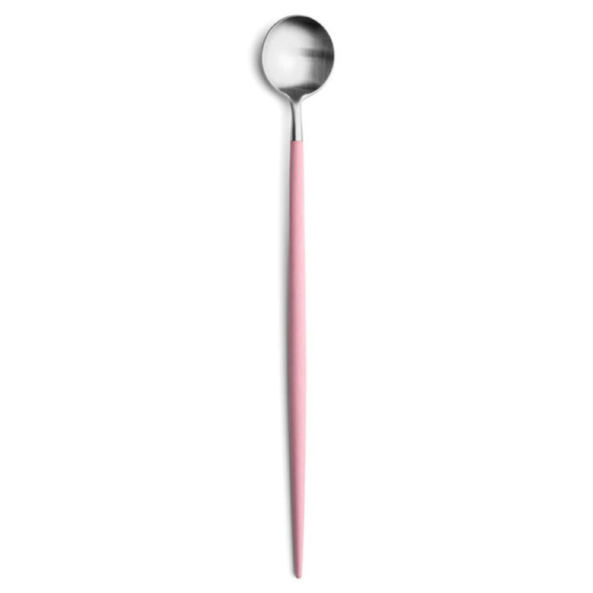 Cuillère longue à cocktail Goa Cutipol rose et inox 21 cm