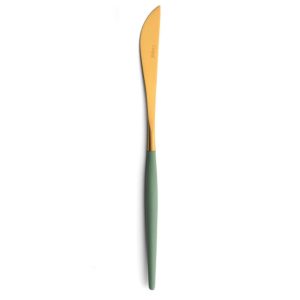 Couteau de service Goa Cutipol vert céladon et doré 24 cm