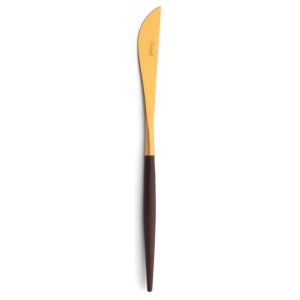 Couteau de table Goa Cutipol marron et doré 23 cm
