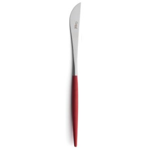 Couteau de table Goa Cutipol rouge et inox 23 cm