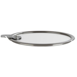 Couvercle plat en verre Strate Cristel amovible