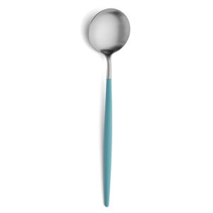 Cuillère de service Goa Cutipol turquoise et inox 26 cm