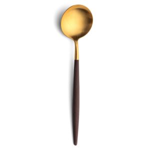 Cuillère de table Goa Cutipol marron et doré 21 cm