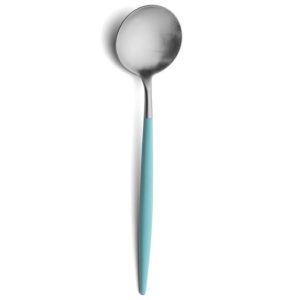 Cuillère de table Goa Cutipol turquoise et inox 21 cm