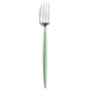 Fourchette à dessert Goa Cutipol vert céladon et inox 19 cm