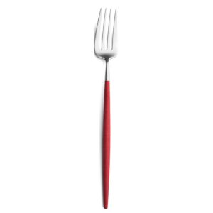 Fourchette de service Goa Cutipol rouge et inox 26 cm