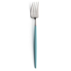 Fourchette de service Goa Cutipol turquoise et inox 26 cm