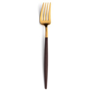 Fourchette de table Goa Cutipol marron et doré 22 cm