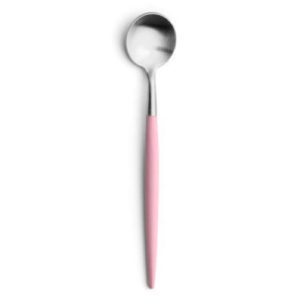 Cuillère Moka Goa Cutipol rose et inox 10 cm