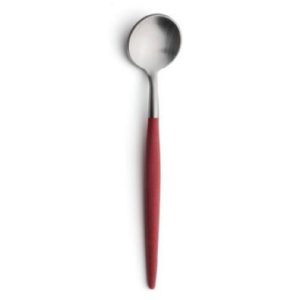 Cuillère Moka Goa Cutipol rouge et inox 10 cm