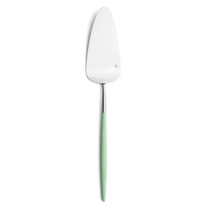 Pelle à tarte Goa Cutipol vert céladon et inox 28 cm