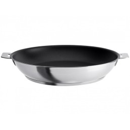 Poêle haute en inox avec anti-adhérent Exceliss Strate Cristel amovible