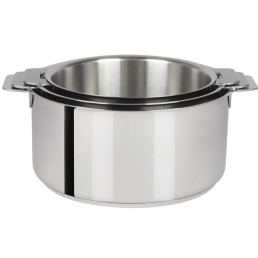 Série de 3 casseroles inox Mutine Cristel