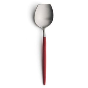 Cuillère à sucre Goa Cutipol rouge et inox 13 cm