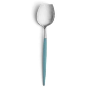 Cuillère à sucre Goa Cutipol turquoise et inox 13 cm