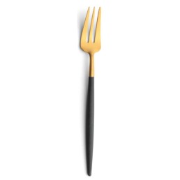 Fourchette à tarte Goa Cutipol gris et doré 17 cm