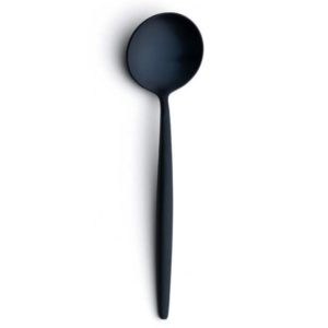 Lot de 6 cuillères à café Moon Cutipol Bleu Mat 12 cm