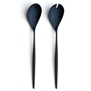 Couverts à salade Moon Cutipol Bleu Mat 24 cm