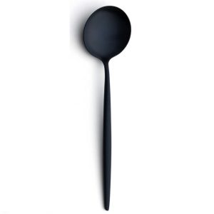 Lot de 6 cuillères de table Moon Cutipol Bleu Mat 20 cm
