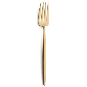 Lot de 6 fourchettes à dessert Moon Cutipol couleur Champagne Mat 17 cm