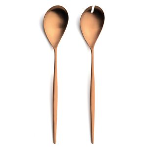 Couverts à salade Moon Cutipol Copper Mat 28 cm