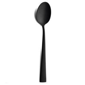 Lot de 6 grandes cuillères à dessert Duna Cutipol Noir Mat 18 cm