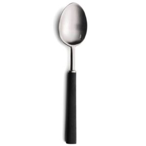 Lot de 6 cuillères à café Ebony Cutipol en inox brossé 14 cm