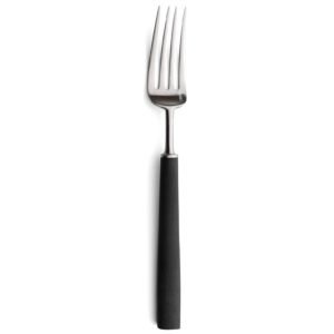 Lot de 6 fourchettes à dessert Ebony Cutipol en inox brossé 18 cm