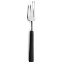 Lot de 6 fourchettes à poisson Ebony Cutipol en inox brossé 19 cm