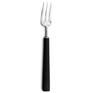 Lot de 6 fourchettes à tarte Ebony Cutipol en inox brossé 16 cm