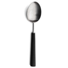 Lot de 6 couteaux de table Ebony Cutipol en inox brossé 24 cm