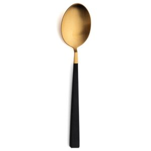 Lot de 6 cuillères à café Kube Cutipol doré mat 14 cm
