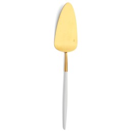 Pelle à tarte Mio Cutipol blanc et doré mat 28,5 cm