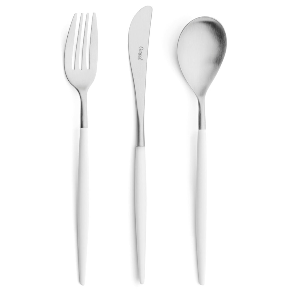 Set de 24 pièces Mio Cutipol blanc en inox brossé sans écrin