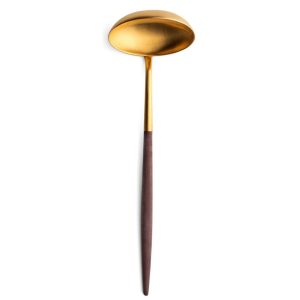 Louche à sauce Mio Cutipol marron et doré mat 22 cm