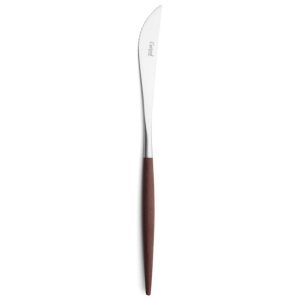 Lot de 6 couteaux à steak Mio Cutipol marron et inox brossé 23 cm