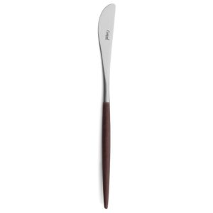 Lot de 6 couteaux à dessert Mio Cutipol marron et inox brossé 20 cm